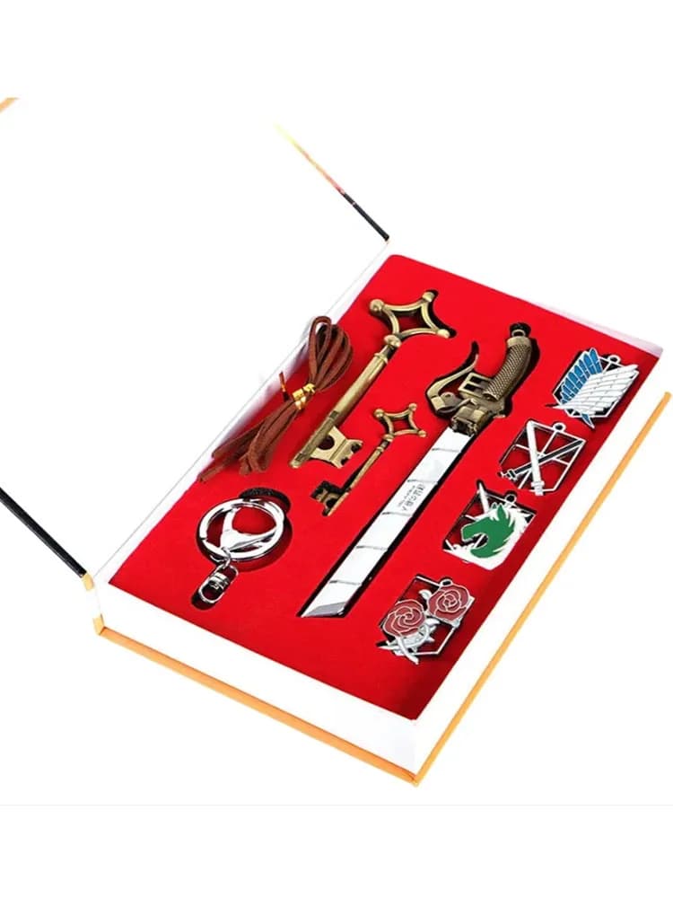 Ensemble de jouets d'anime japonais L'Attaque des Titans, collection d'accessoires de l'épée de Levi Rivaille Mikasa Ackerman