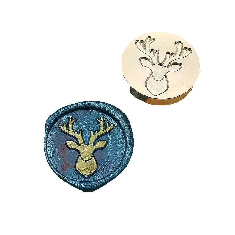 Sika – sceau de scellage en forme de cerf, en bois, pour noël, décoration de mariage
