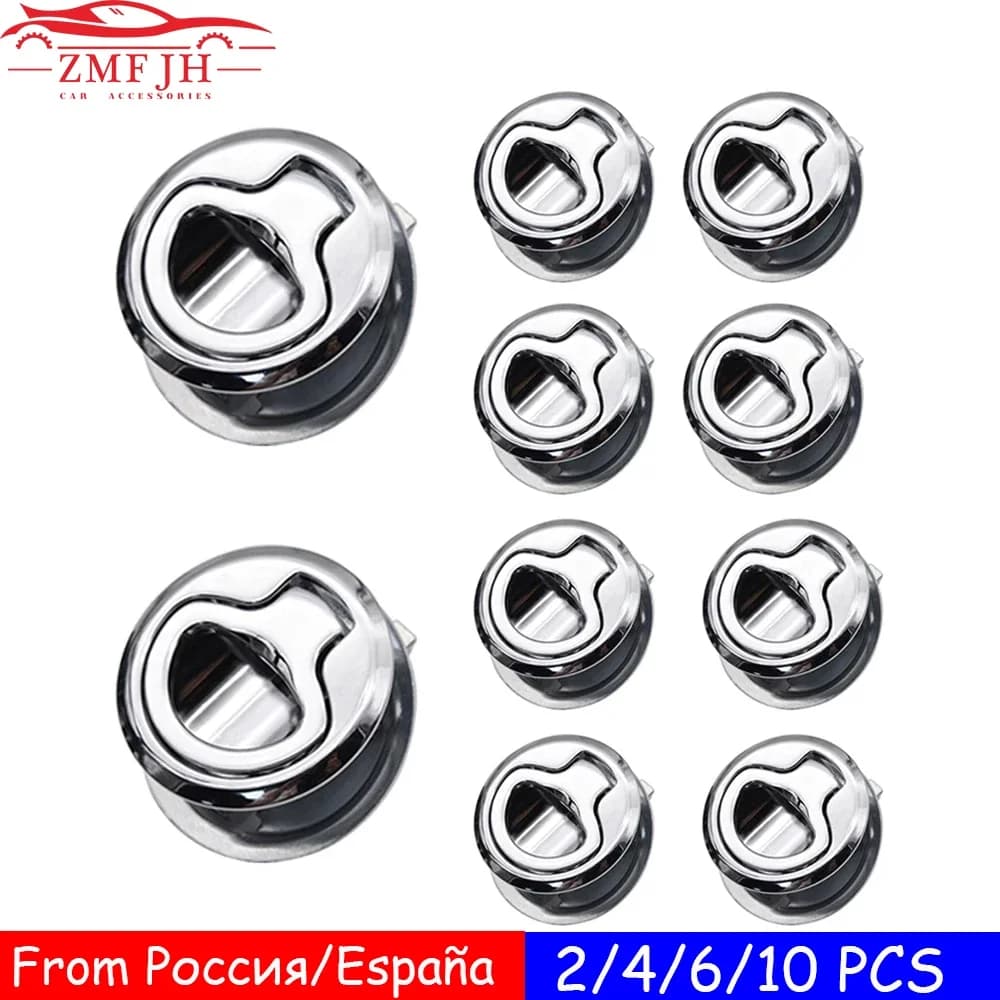 2/4/6/10 pièces casier de verrouillage de trappe marine petite taille bateau chasse d'eau trappe loquet pour RV Yacht camping-car pont en alliage de Zinc personnalisé