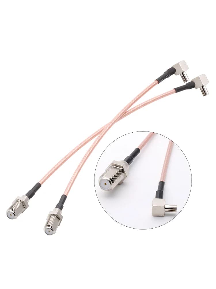 Câble Coaxial RG316 RF 3G pour Modem TS9 mâle, commutateur à Angle droit, Type F femelle, adaptateur pour WIFI, GSM, GPS, Module 4G et 5G