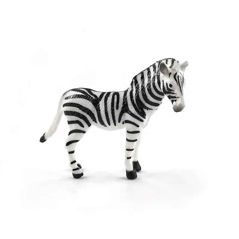 Simulation petite Figurine de zèbre modèle Animal bricolage décor à la maison Figure Miniature fée jardin décoration accessoires Statue moderne