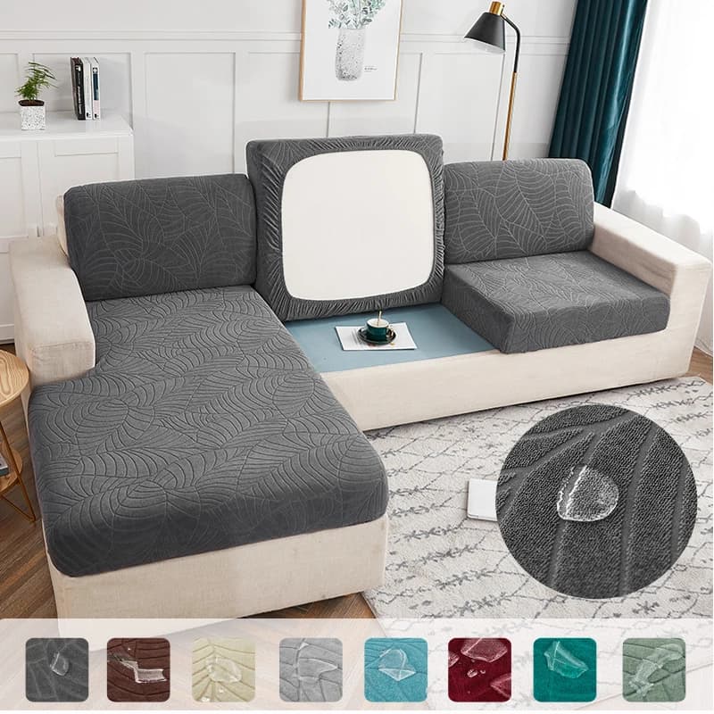 Housse de coussin de siège de canapé imperméable de haute qualité, protection de meubles pour animaux de compagnie et enfants, extensible, lavable, amovible, housse antidérapante