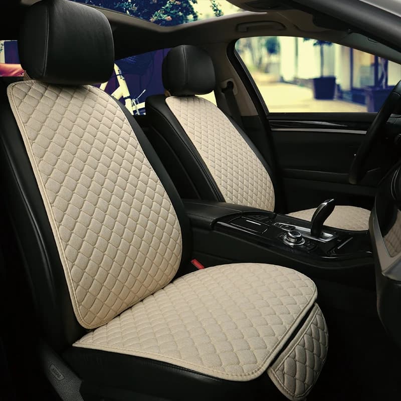 AREX-Juste de Protection de Siège de Voiture en Lin Polymères, Coussin de Dossier Avant, Style Nikexistent pour Camion SUV ou Van