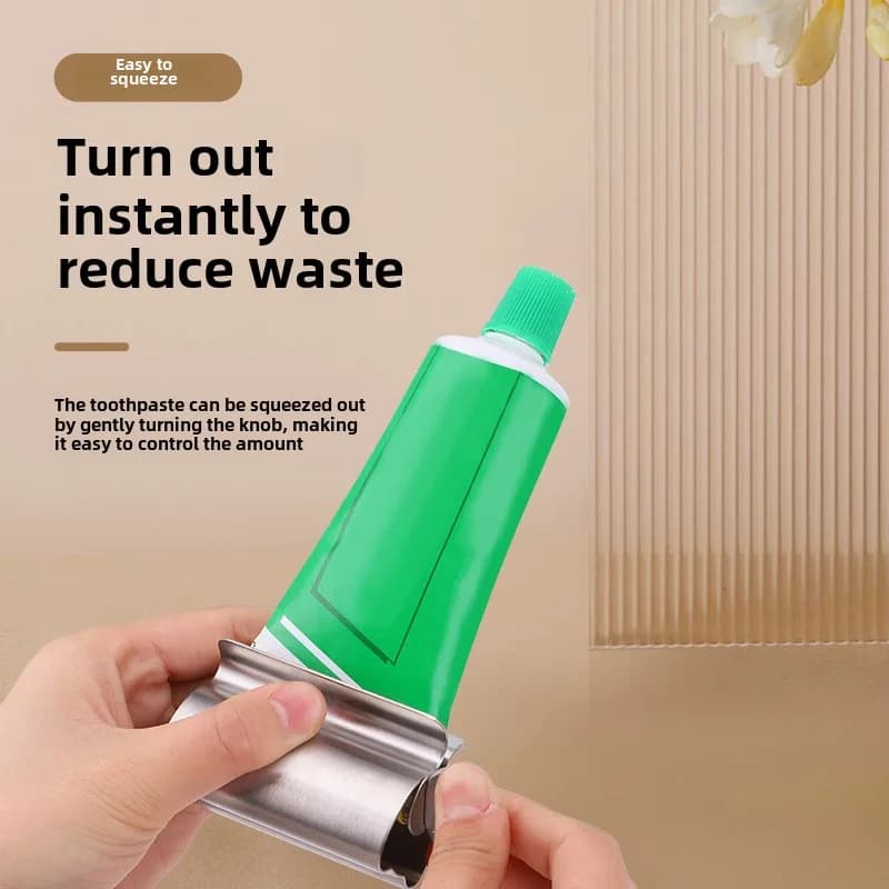 Presse-Tube de dentifrice créatif, rouleau de dentifrice Simple en acier inoxydable, économie de travail, Tube de dentifrice, nettoyant pour écriture