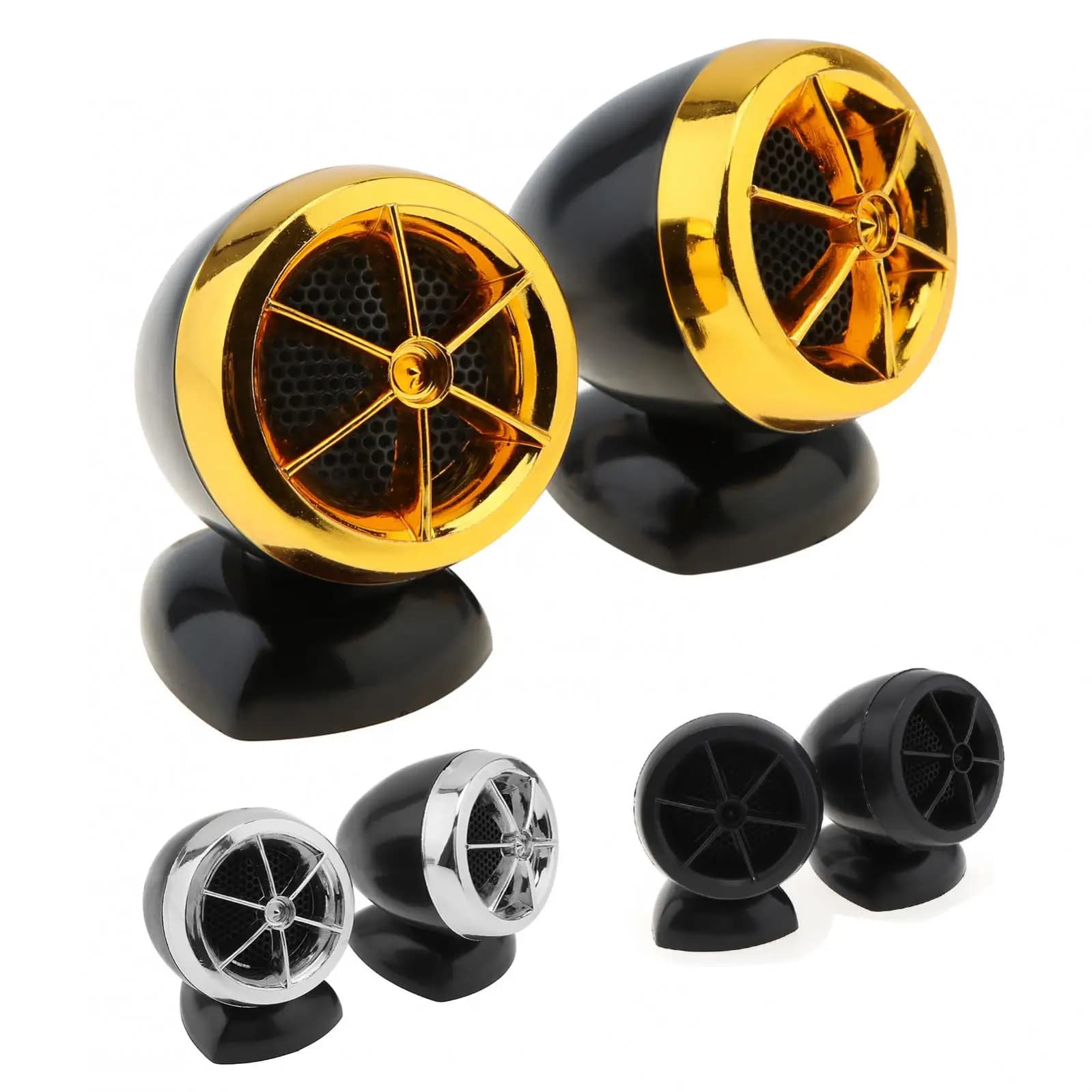 2 pièces 1200W caisson de basses haut-parleurs de voiture dôme universel Tweeter son véhicule Auto musique stéréo haut-parleurs modifiés 3 couleurs en option