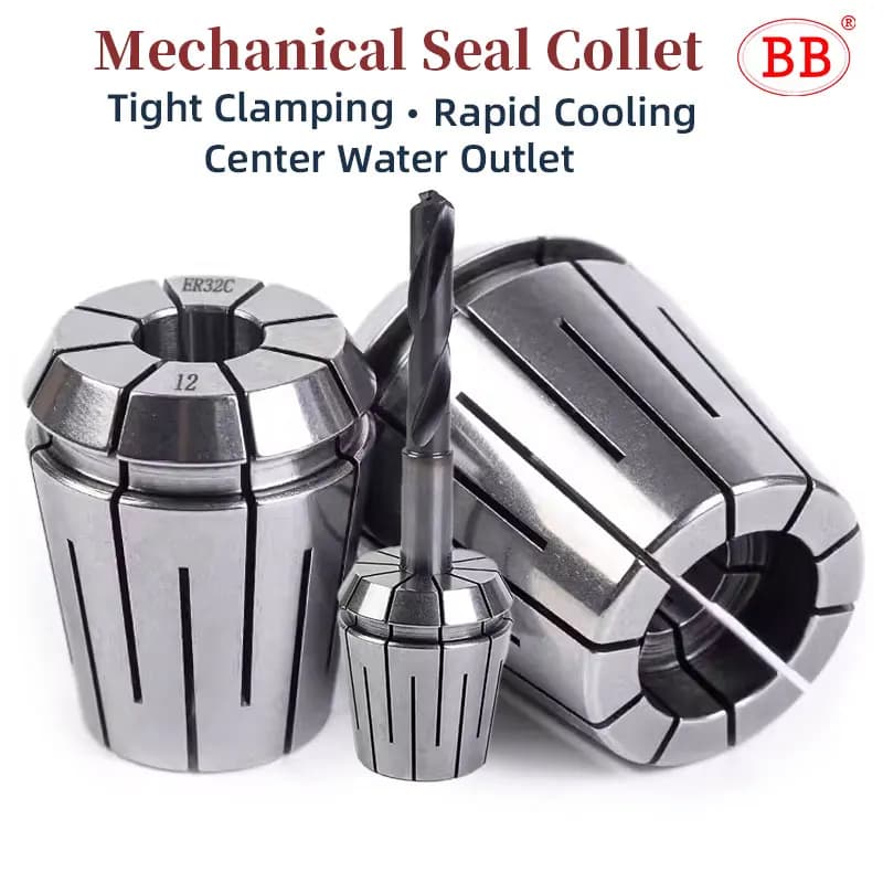 Pince à joint mécanique BB, liquide de refroidissement interne ER 0.008, porte-outil de scellage CNC ER16 ER20 ER25 ER32