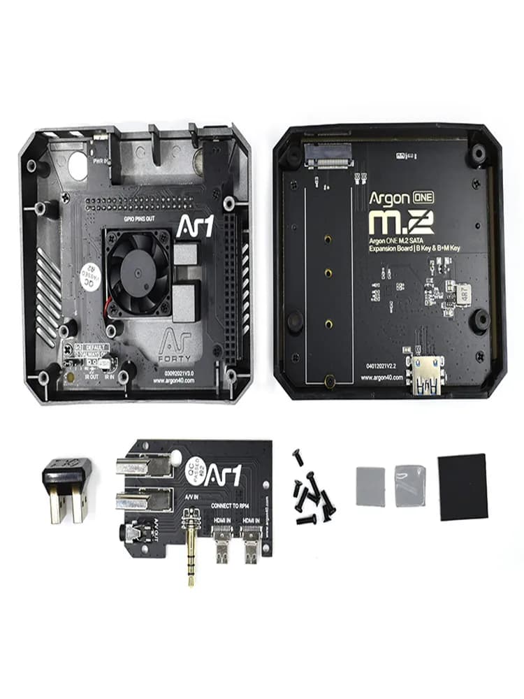 Boîtier en aluminium SSD, Raspberry Pi 4B Argon One M.2, 6 000 emplacements