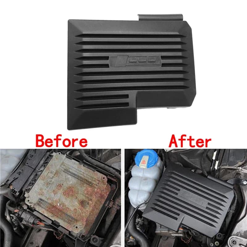 Couvercle anti-poussière pour moteur de voiture Audi A4 B9 8W A5 2017 – 2019, garniture de carte d'ordinateur décorative, capuchon de Protection pour unité de commande électronique