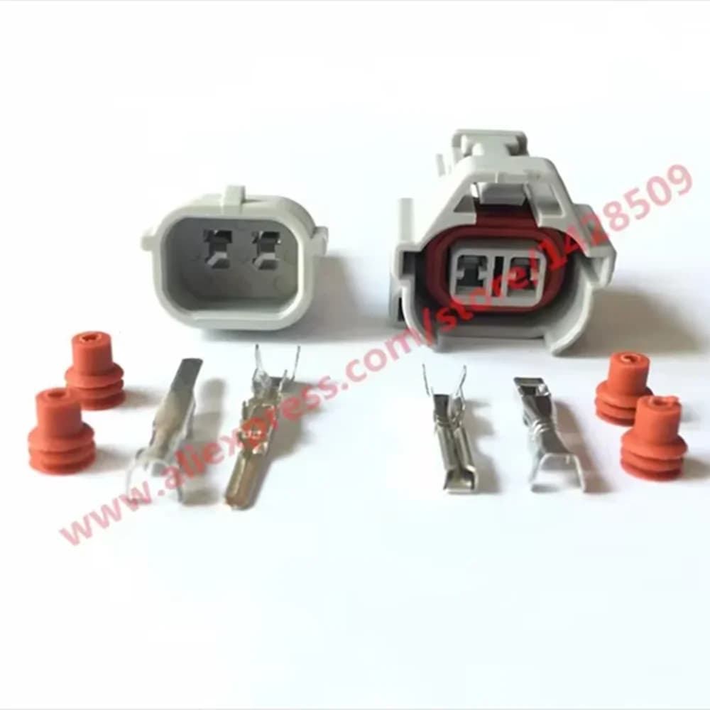 Connecteur d'injecteur de carburant étanche mâle et femelle, fente supérieure, 1 jeu de continents pon Denso, 2 broches, 6189-0060