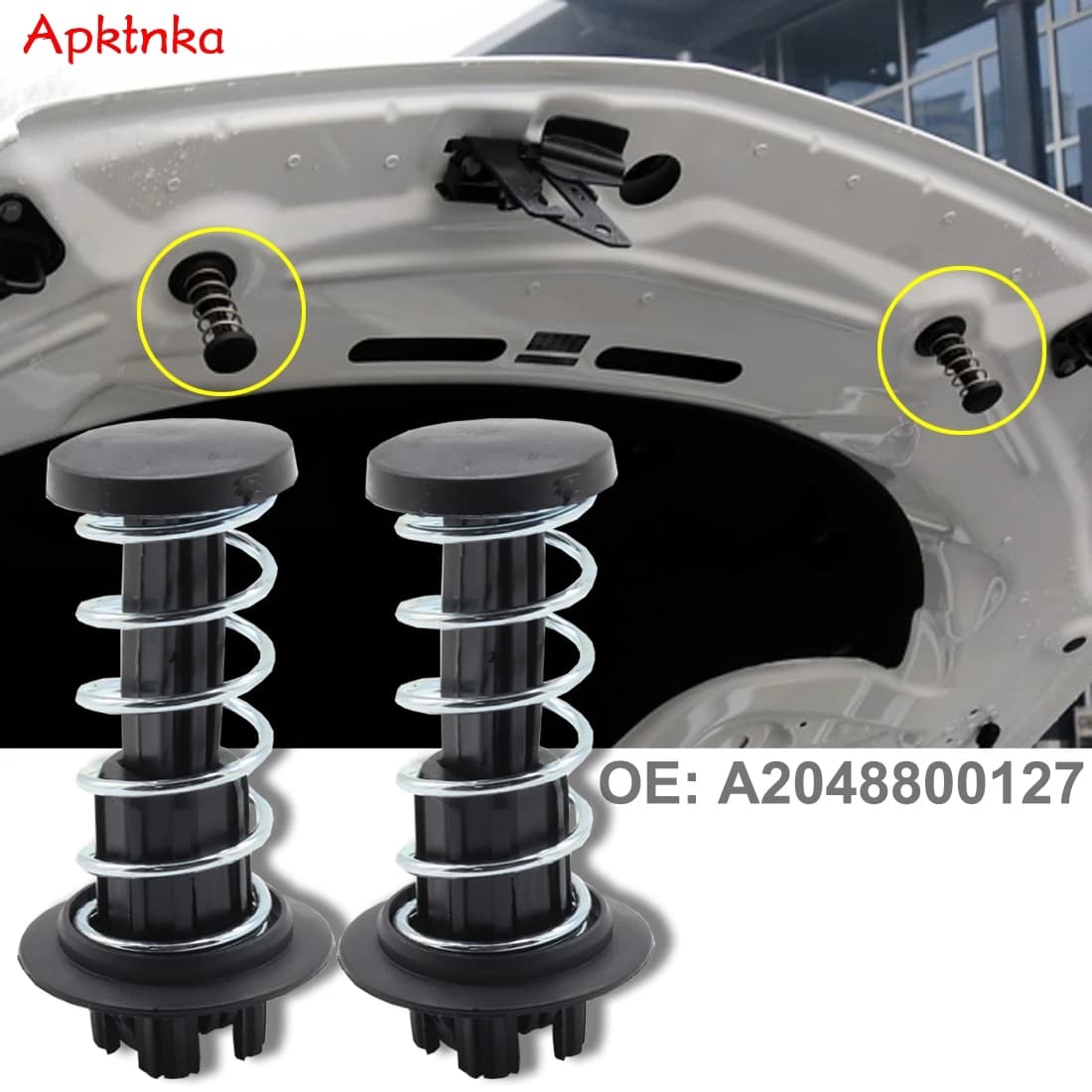 Apktnka 2x pour mercedes-benz W204 W212 S212 A207 C207 W222 R231 X204 capot ressort loquet sécurité A 2048800227 Clip de fixation