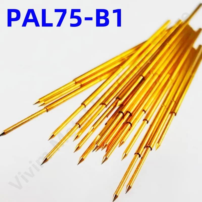 Sonde de test à ressort PAL75-B1 20/100PCS PAL75-B Test Pin Outil de test 33.35mm Dia 1.02mm illac Pointe Dia 0.74mm PKnitting Pin PL75-B PL75-B1