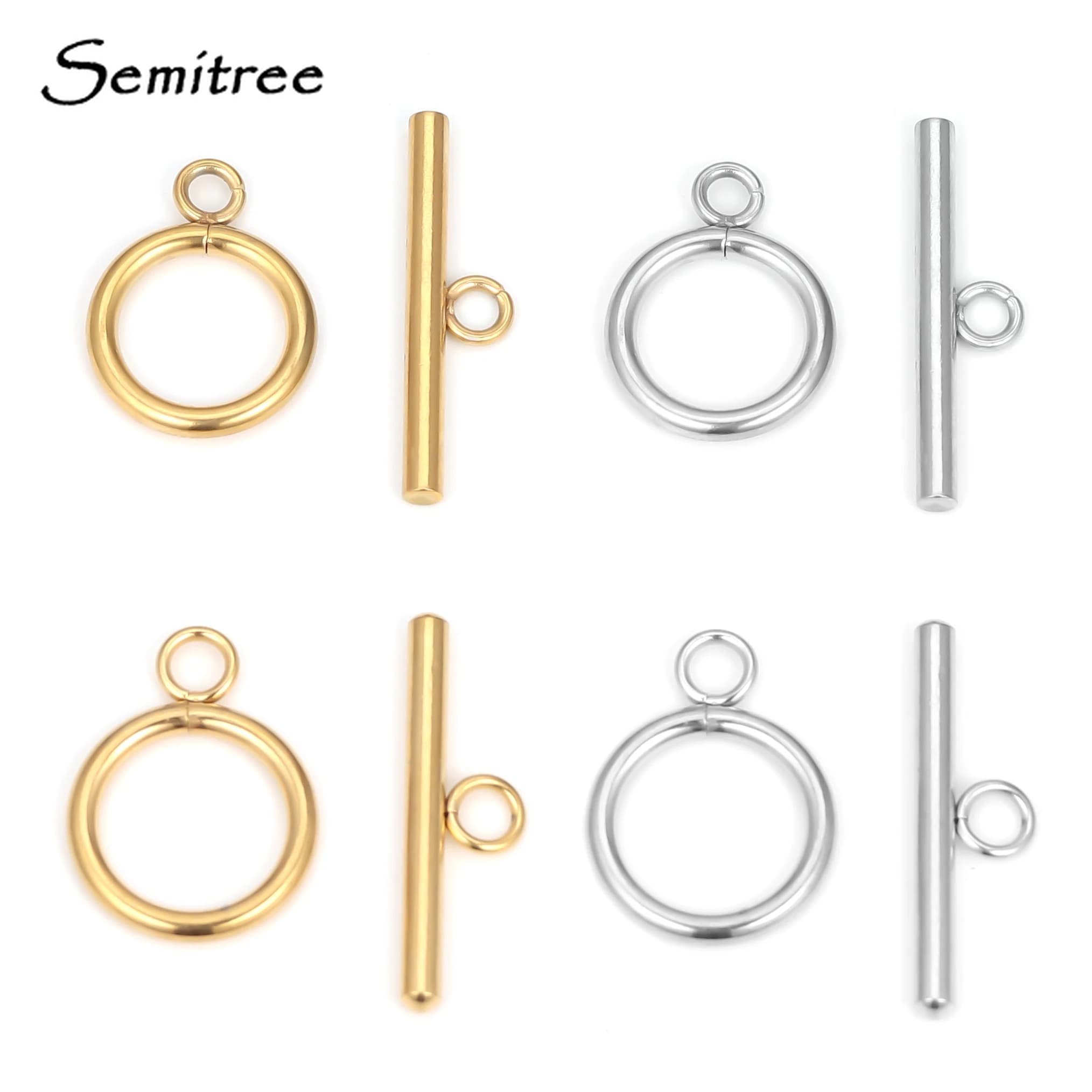 5 ensembles de fermoirs OT en acier inoxydable pour la fabrication de bijoux, colliers, connecteurs, Bracelets, crochets, accessoires d'artisanat