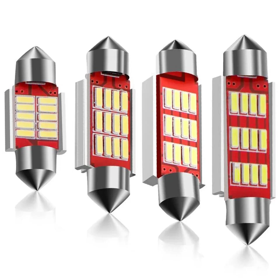 Lampe de lecture LED pour voiture, ampoule breton intérieure, feston automatique, SMD, 31mm, 36mm, 39mm, 41mm, 6000k, blanc, style de voiture, C5W, C10W, 1 pièce, le plus récent