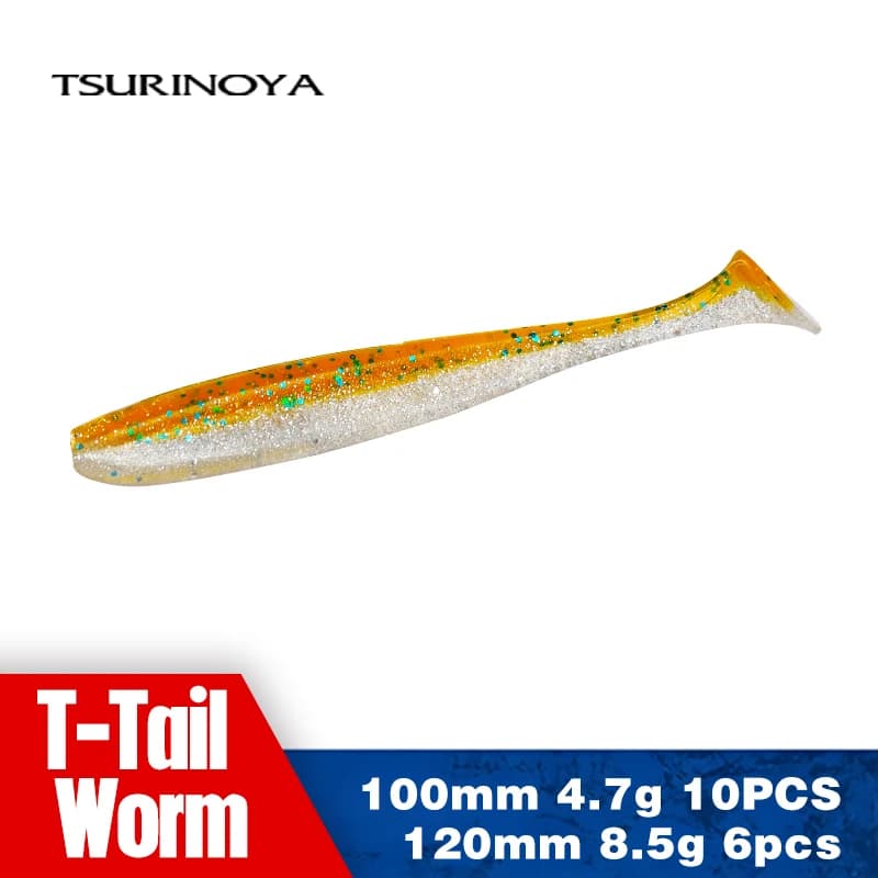 TSURINOYA – appât artificiel souple pour la pêche au bar, nouvel appât artificiel pour ajouter une odeur de poisson, Double couleur, wobbler, 100mm, 120mm
