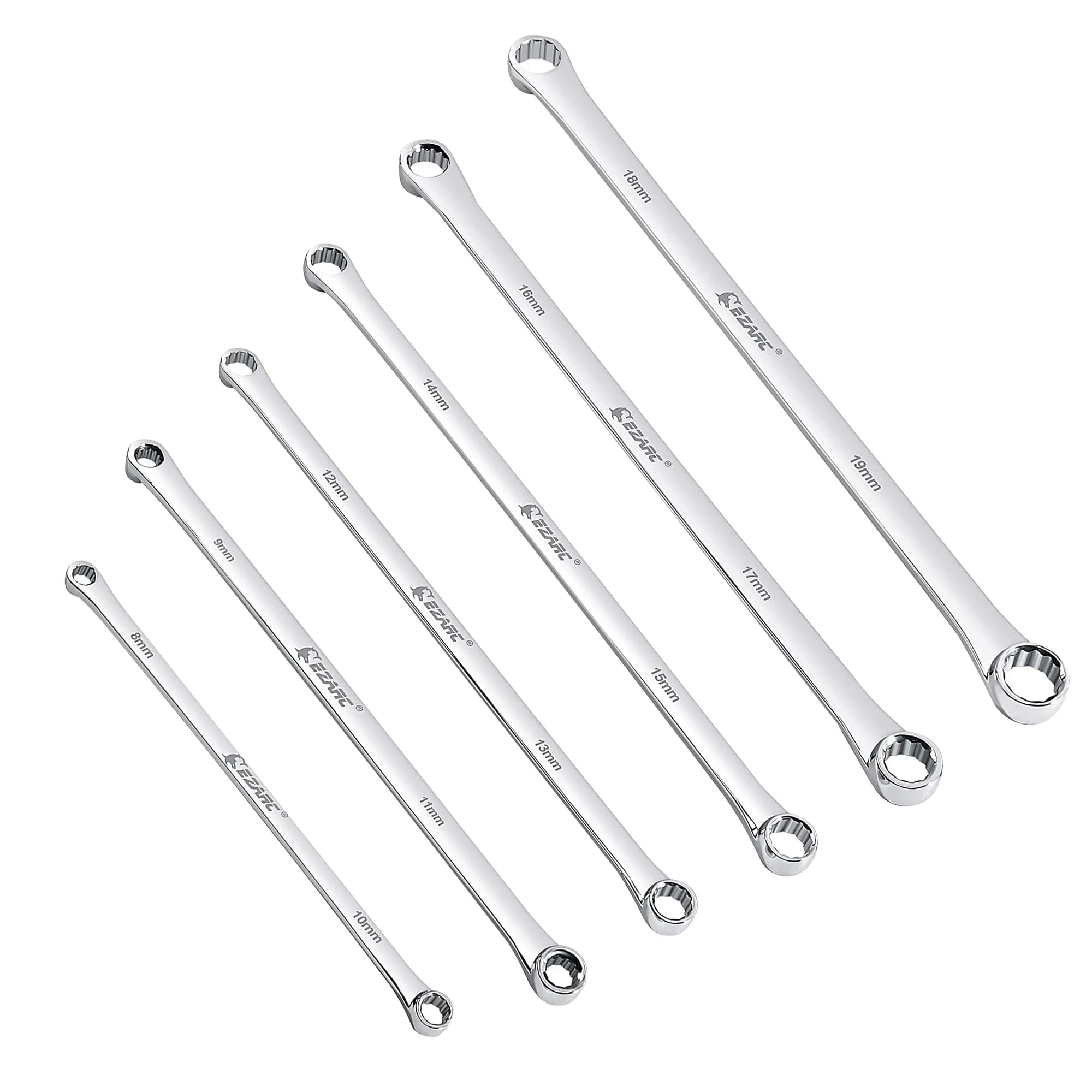 EZARC clé CRV Double extrémité métrique 8-10 9-11 12-13 14-15 16-17 18-19mm clé d'aviation Extra longue extrémité de boîte robuste 1 pièces