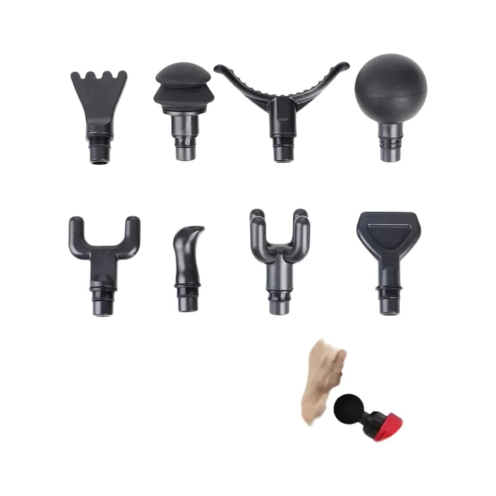 Pistolet de massage universel pour la tête,pour relaxation du corps, remplacement en silicone,