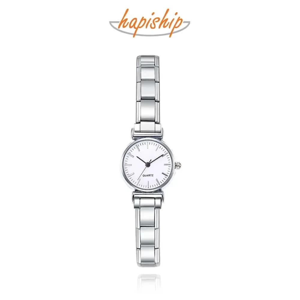 Hapiship mode femmes en acier inoxydable blanc noir montre Bracelet Bracelet pour fête ami femme anniversaire bijoux cadeau G150