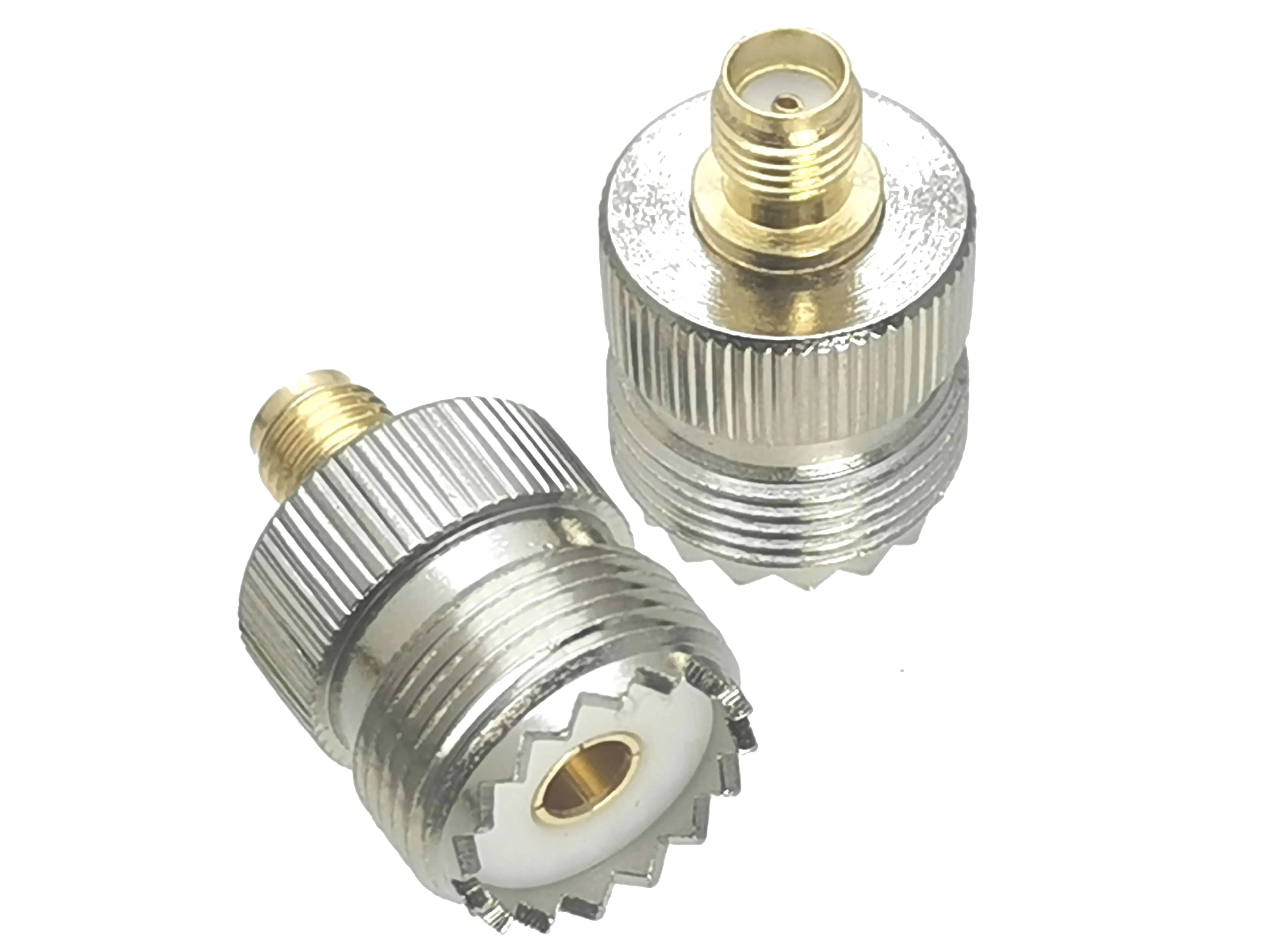 Adaptateur convertisseur de connecteur RF UHF SO239 SO-239, prise femelle vers SMA femelle, 1 pièce