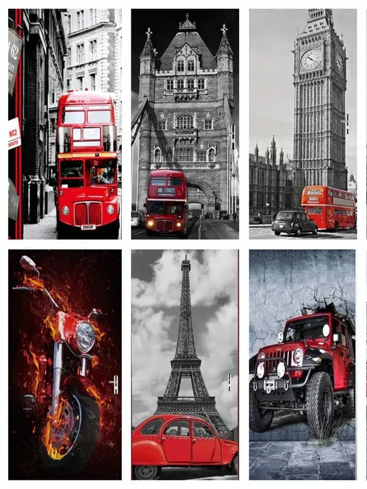 Autocollant de porte auto-adhésif de style britannique, papier peint 3D, salon sculpté en plâtre, chambre à coucher, autocollants muraux