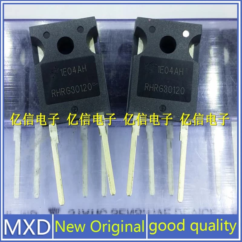 Diode de récupération ultra rapide, Original, Importé, Bonne qualité, En stock, Nouveau, RHRG30120, TO-247-2, 1200V, 30A, 5 pièces par lot