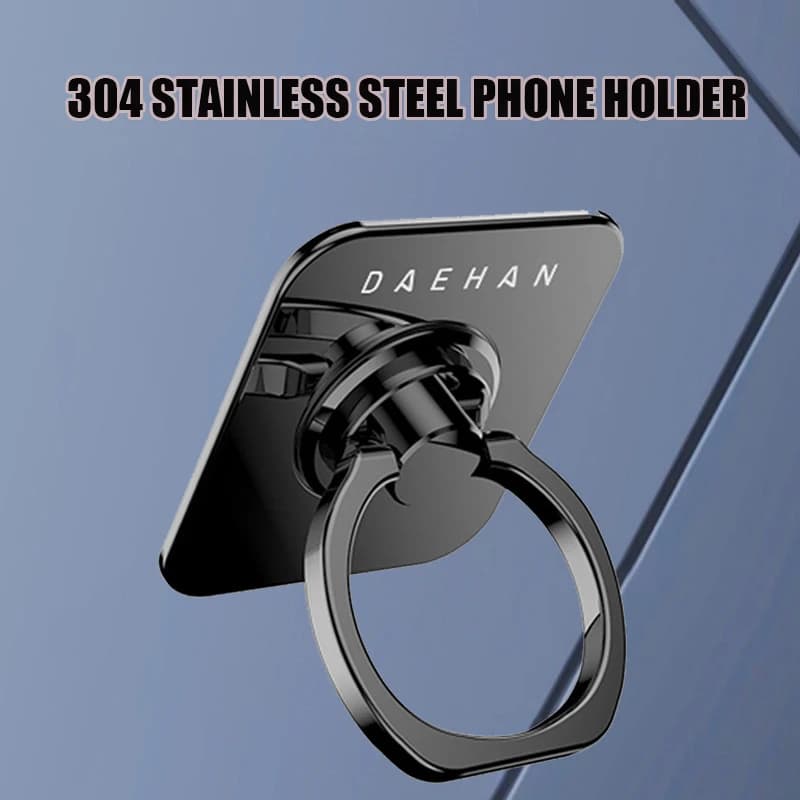 Support de téléphone portable DEAHAN en acier inoxydable 304, anneau de doigt réglable à 360°, support de doigt pour smartphone