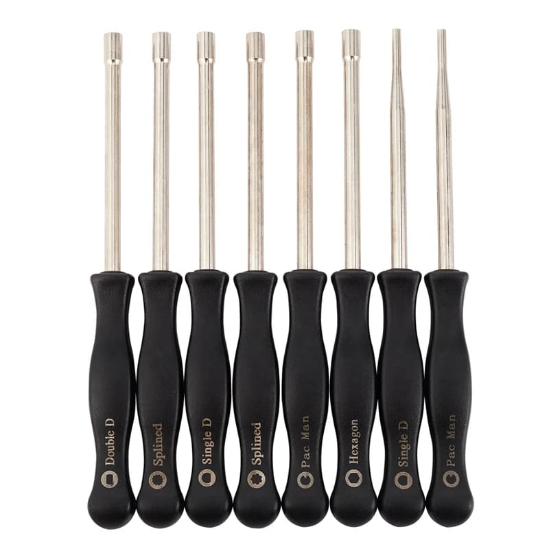Kit d'outils de réglage de carburateur, tournevis, simple, hexagone D, double D, jeu de douilles hexagonales, 8 pièces