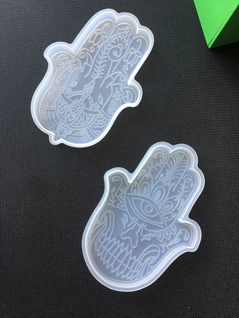 Moule en silicone en cristal époxy, pour bricolage, pendule d'oeil de Fatima, bijoux