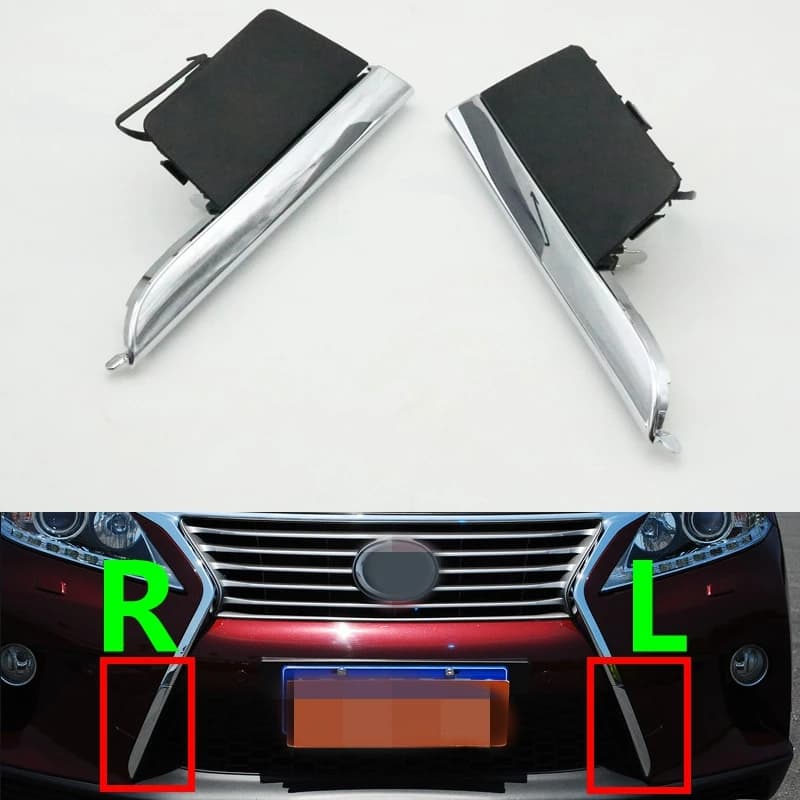 Couvercle de crochet de remorquage pour pare-chocs avant, moulure chromée, garniture de calandre pour Lexus RX270 RX350 RX450 F-sport 2012-2015
