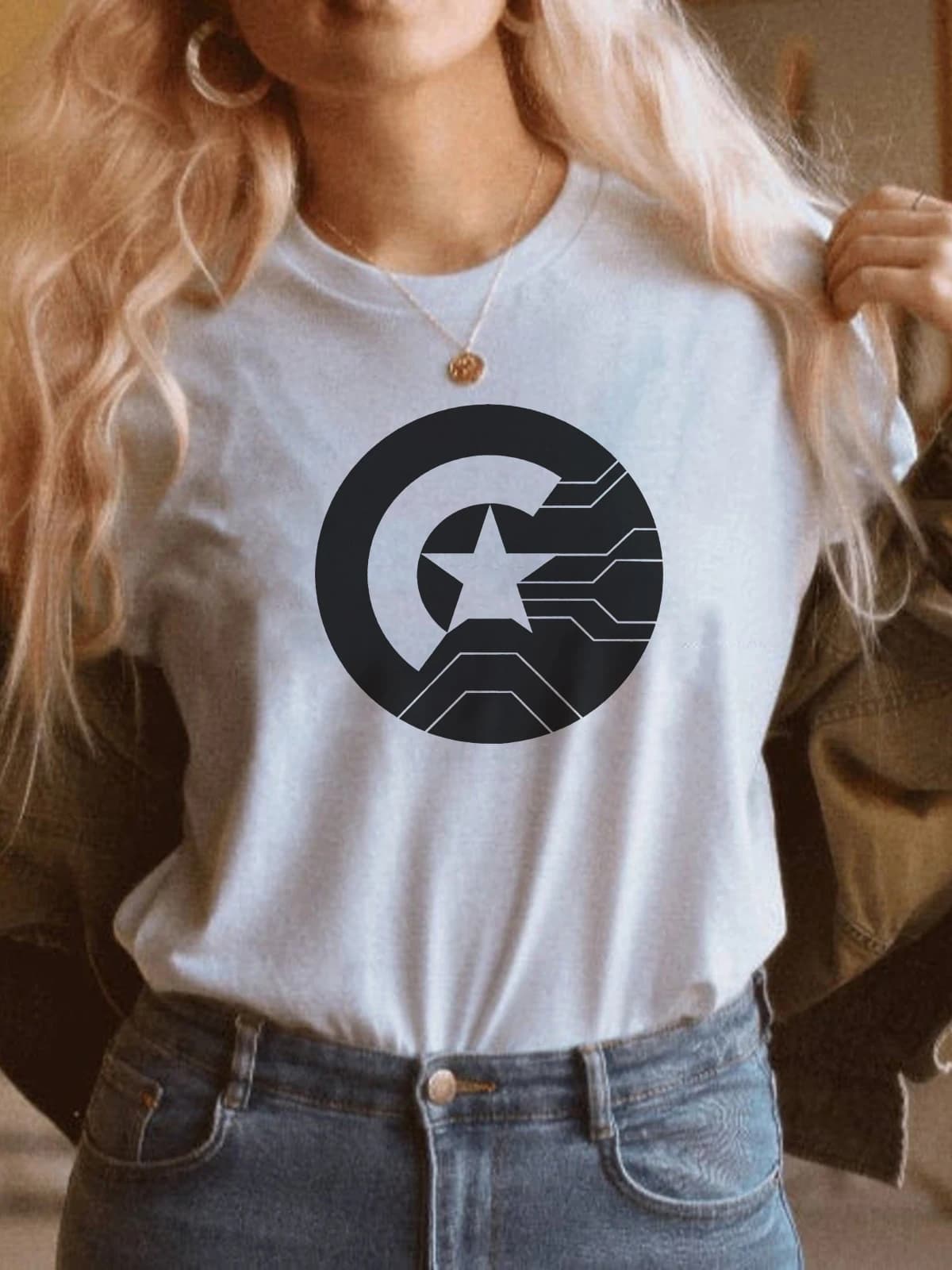 Chemise de soldat d'hiver, chemise de soldat d'hiver, Bucky Barnes, t-shirt graphique unisexe, t-shirt à manches courtes, t-shirt de super-héros, Tops décontractés