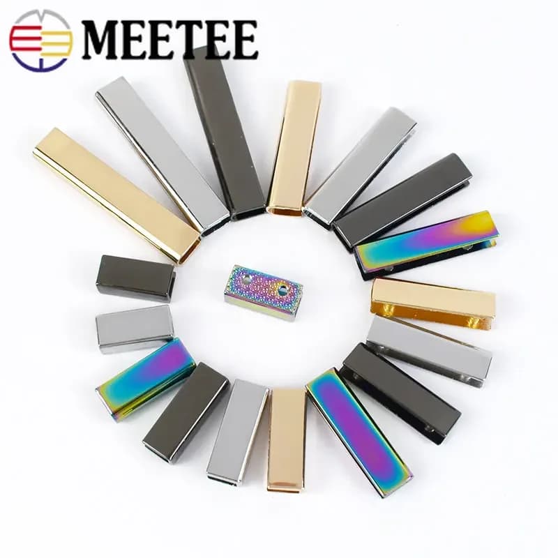 Clip de sangle en métal, 20 pièces, 20/25/32/38/52mm, sac de queue, vis d'angle, protection des bords, boucle pendentif bricolage, crochet, fermoir, accessoires