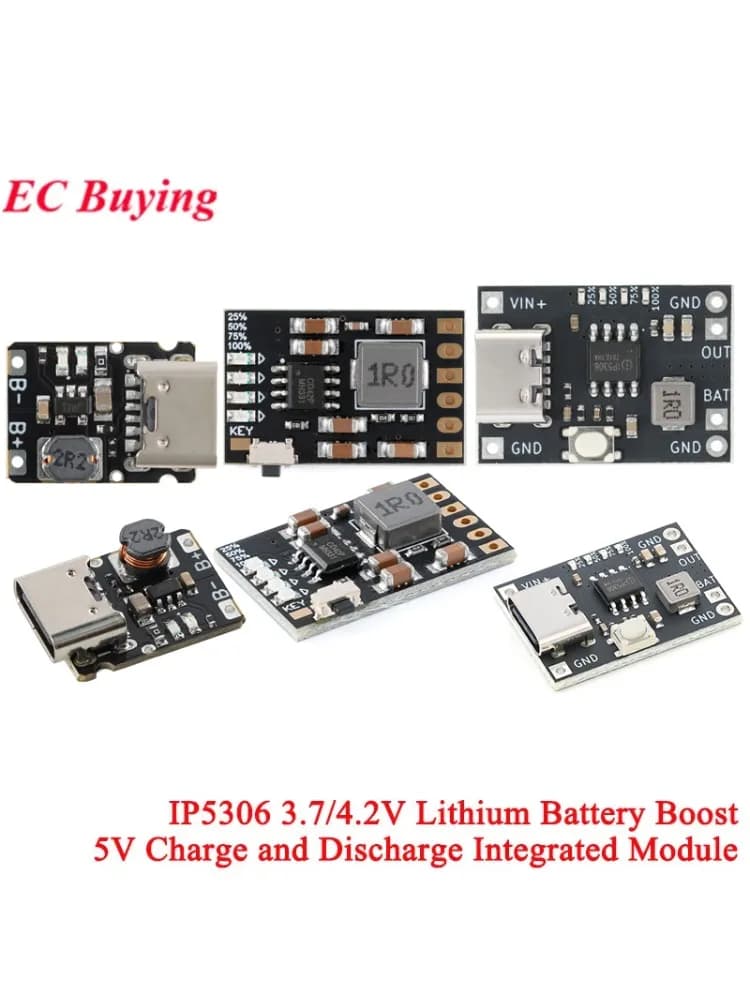 Module d'alimentation Mobile MH-CD42 DC 5V 2A, 20 pièces/1 pièce, 4.2V 3.7V, Charge/décharge de batterie au Lithium (Boost), Protection/carte indicateur