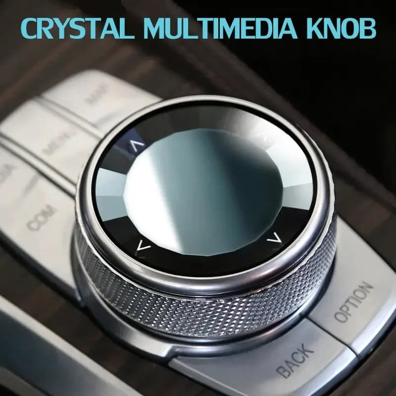 Bouton de limitation de voiture multimédia, garniture de couverture en cristal pour BMW Série 1, 3, 5, 6, 7, F20, F21, F06, F12, F07, F11, F18, F25, F26 Bery Tage, 1PC