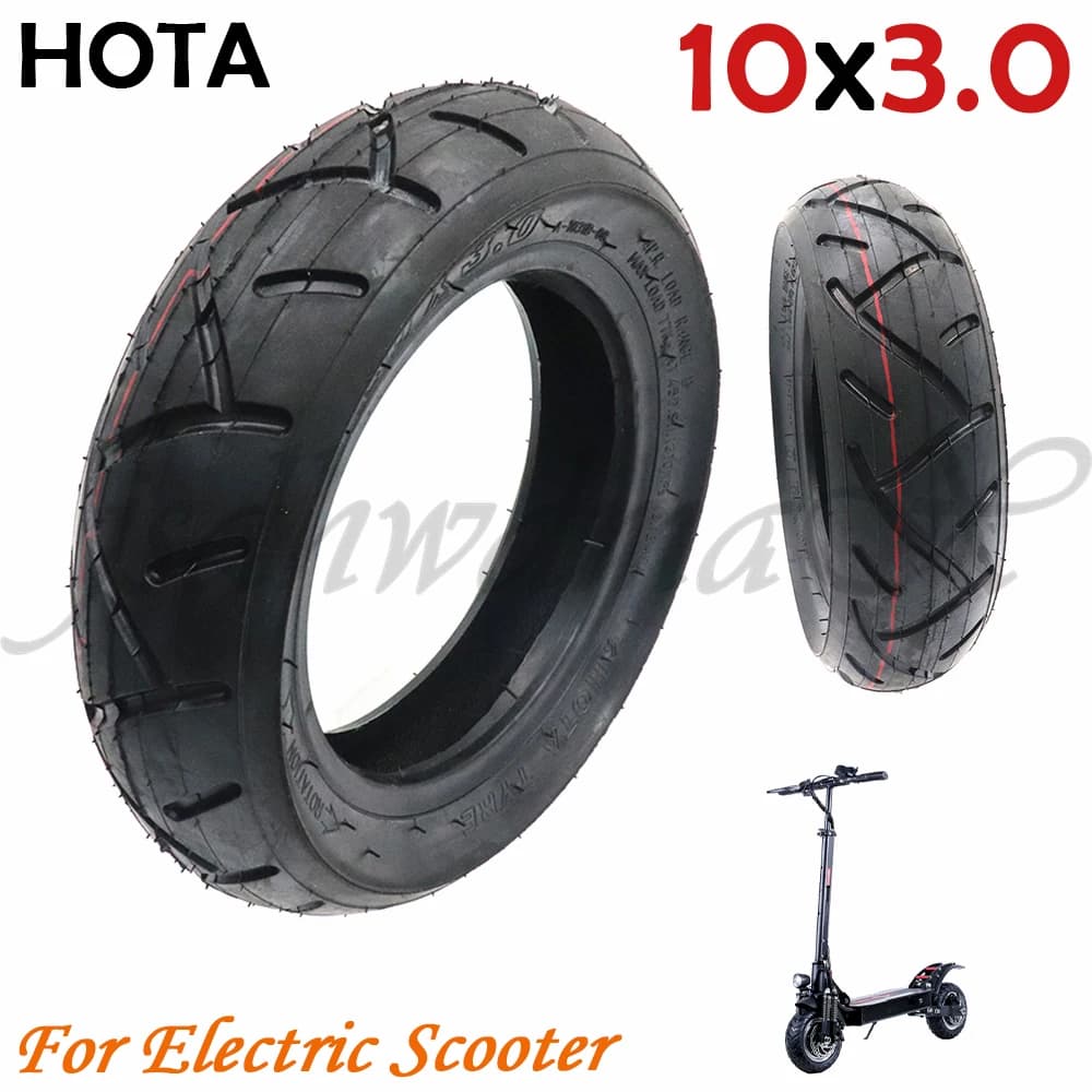 Pneu extérieur HOTA 10 pouces 10X3.0 pour trottinette électrique, pneu gonflable épaissi et élargi, pièce pneumatique pour Zero 10X Kaabo Mantis