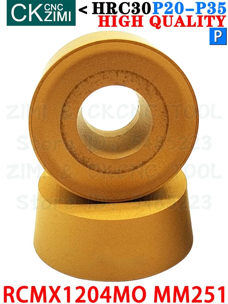 RCMX1204MO MM251 RCMX 1204 MO MM251 Plaquettes en carbure Outils de tournage pour plaquettes RCMX1204 RCMT RCMX 1204 MO Tour à métaux CNC Indexable Outils de coupe de surfaçage
