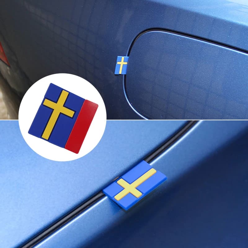 Autocollants 3D de Décoration de Voiture, Emblème de Porte et de Coffre, Calandre Avant pour VOLVO XC40 XC60 XC90 V90 S90 S60 V60 V40, 5/10 Pièces