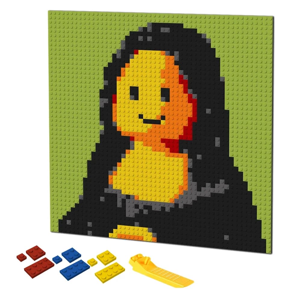 Ensemble de blocs de construction de mosaïque de pixels en polaire Mona Lisa, jouet de bricolage par numéros, peinture décorative célèbre pour la maison, cadeau unique, Pop Art, mignon, MOC