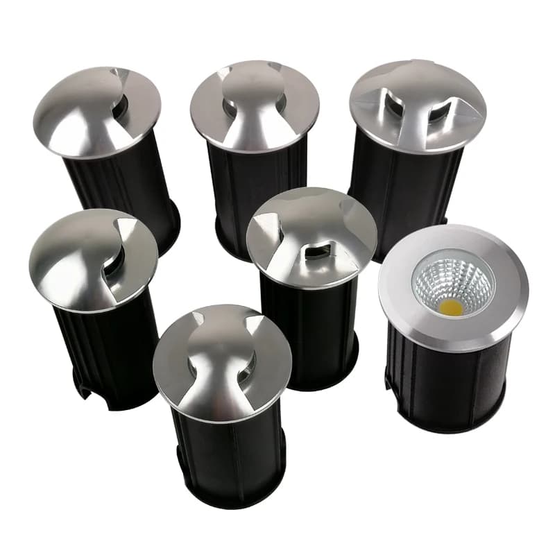 Lampe LED encastrée extérieure 3W 5W IP68 AC110V220V DC12V pour terrasse, éclairage souterrain 1/2/3/4 faces, éclairage de trottoir