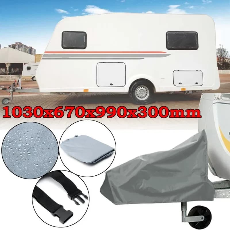 Couvercle d'attelage de caravane étanche et anti-poussière, boule de remorquage de remorque, accouplement, serrure pour montres, universel, 3 couleurs, 1030x670x990x300mm