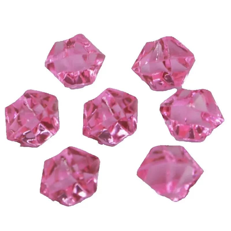 Lot de 100 pièces de pierres en plastique et cristal, 14x11mm, en acrylique, diamant, ornement irrégulier, décorations de fête et de vacances à faire soi-même