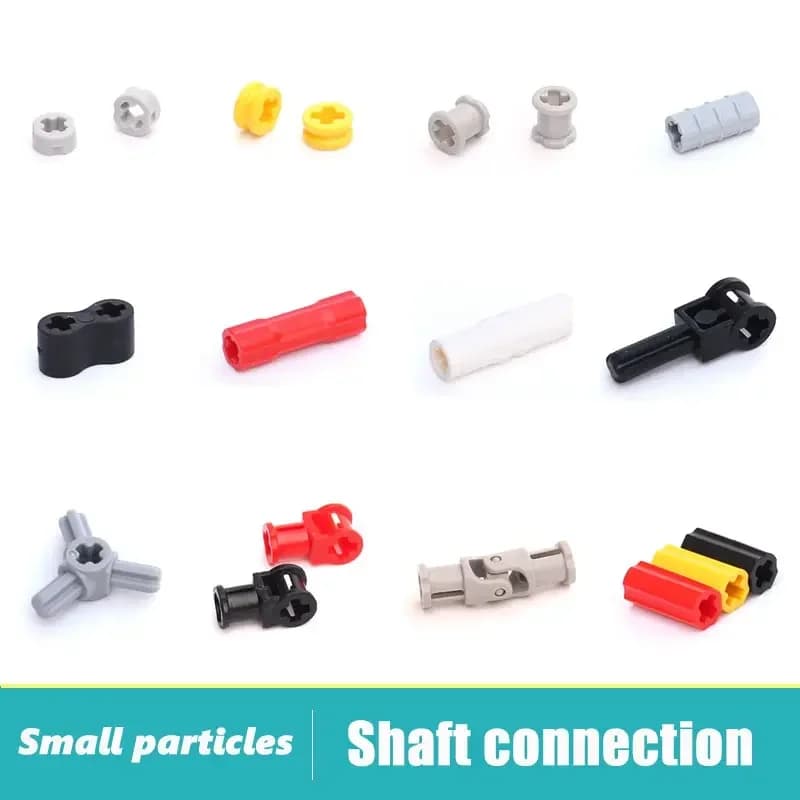 Moc – connecteurs d'essieu de haute technologie, blocs de construction, accessoires, briques, jouets d'expérimentation d'éducation précoce, pièces de jouets de haute technologie