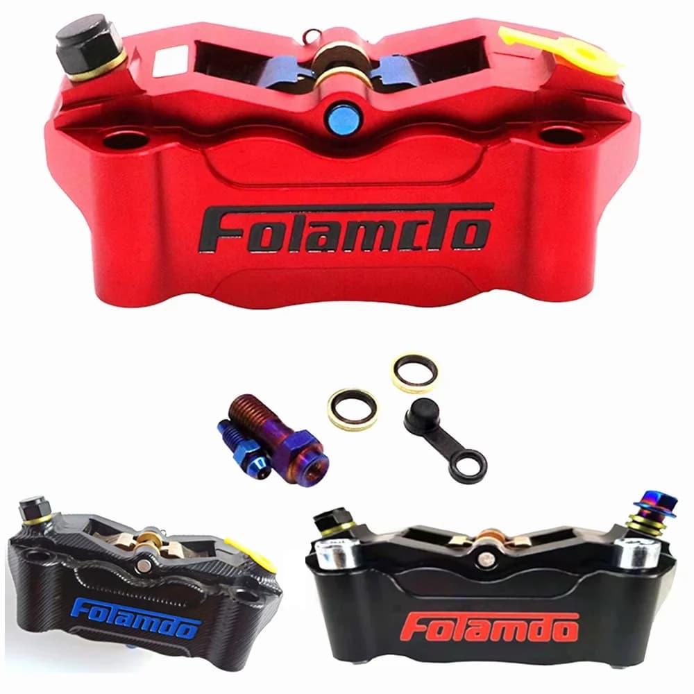 Étrier de frein avant universel pour moto, montage 100mm, pompe de frein radiale à 4 pistons, Honda, Kawasaki, Suzuki, Yamaha, Aerox, BWS, RSZ