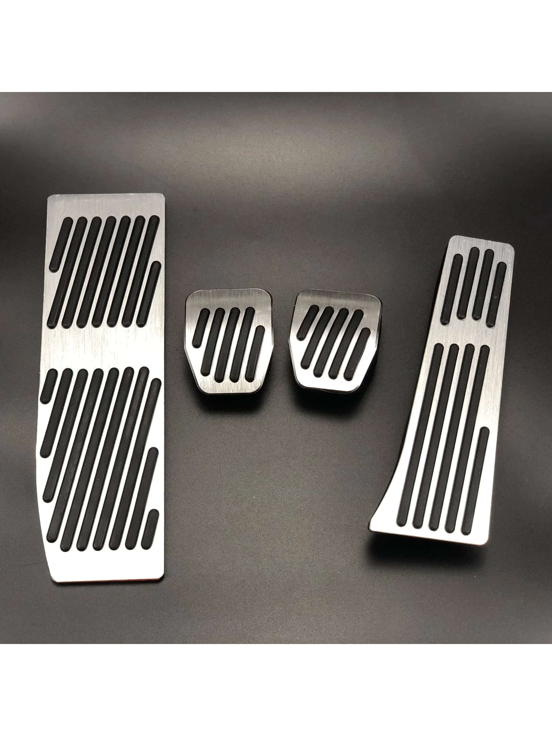 Coussinets de pédale de repose-pied de frein de carburant d'accélérateur antidérapants sans perçage pour BMW série 1,3 X1 E39 E46 E87 E90 E91 E92, style de voiture