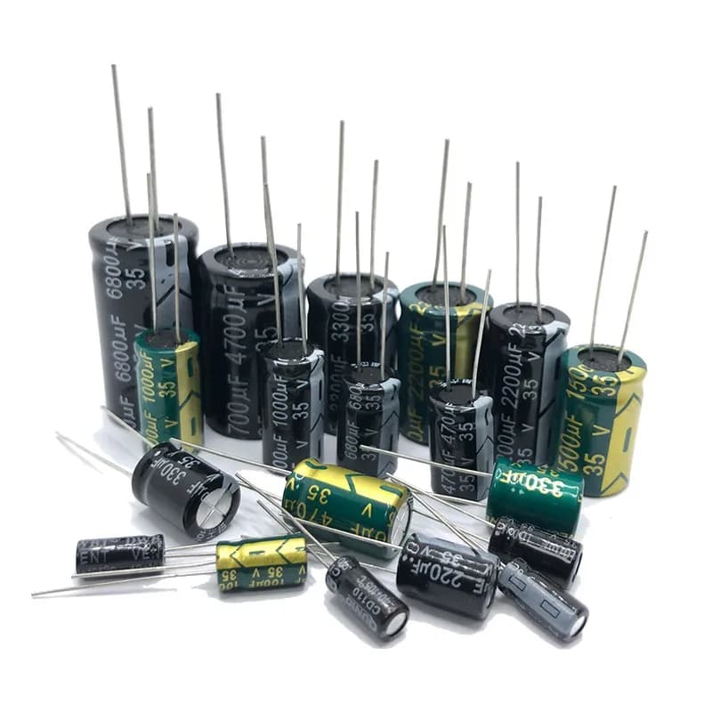 Condensateurs électrolytiques en aluminium 16V10UF 3x5mm, 10uf 16v 10uf16v 22uf 33uf 47uf 100uf 220uf 470uf 1000uf 25v 35v 50v 63v 100v