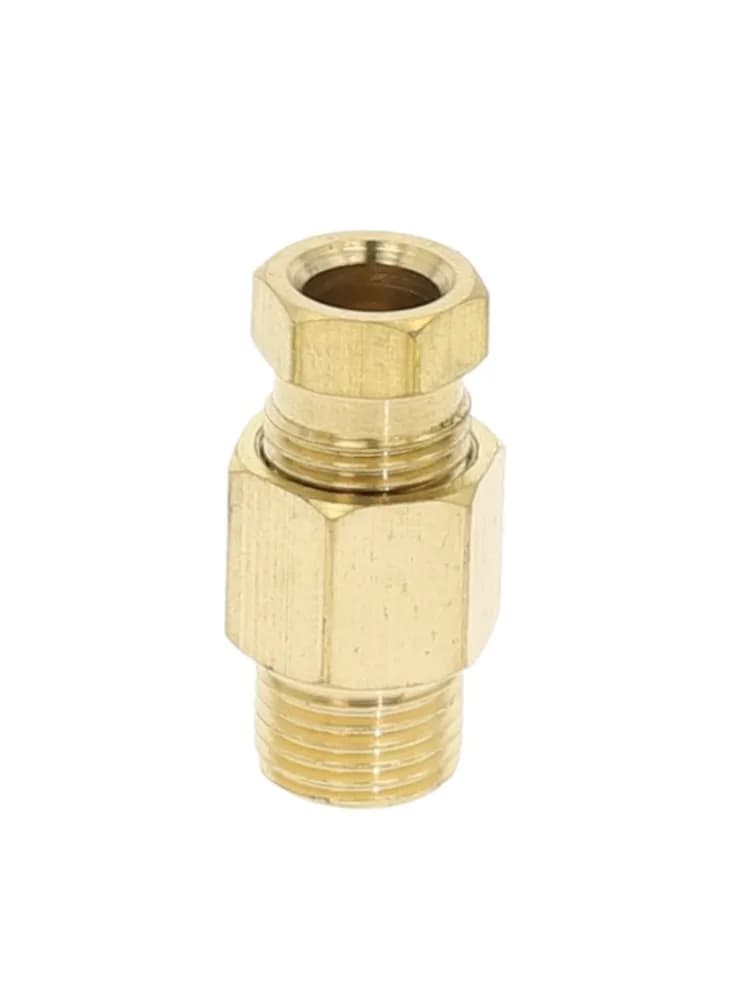 Raccord de tube de virole de compression, connecteur de tube OD, lubrification de machine-outil, tuyau d'huile en laiton, adaptateur, 4mm, 6mm, 8mm