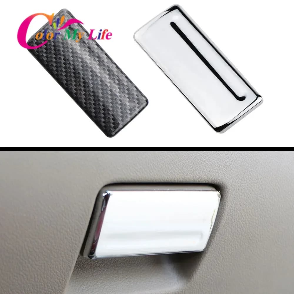 Couvercle de poignée de boîte d'isotBox de voiture, sac de rangement, autocollant de garniture GloLibox à paillettes, accessoires pour Ford Focus 2, MK2, 2005 - 2011