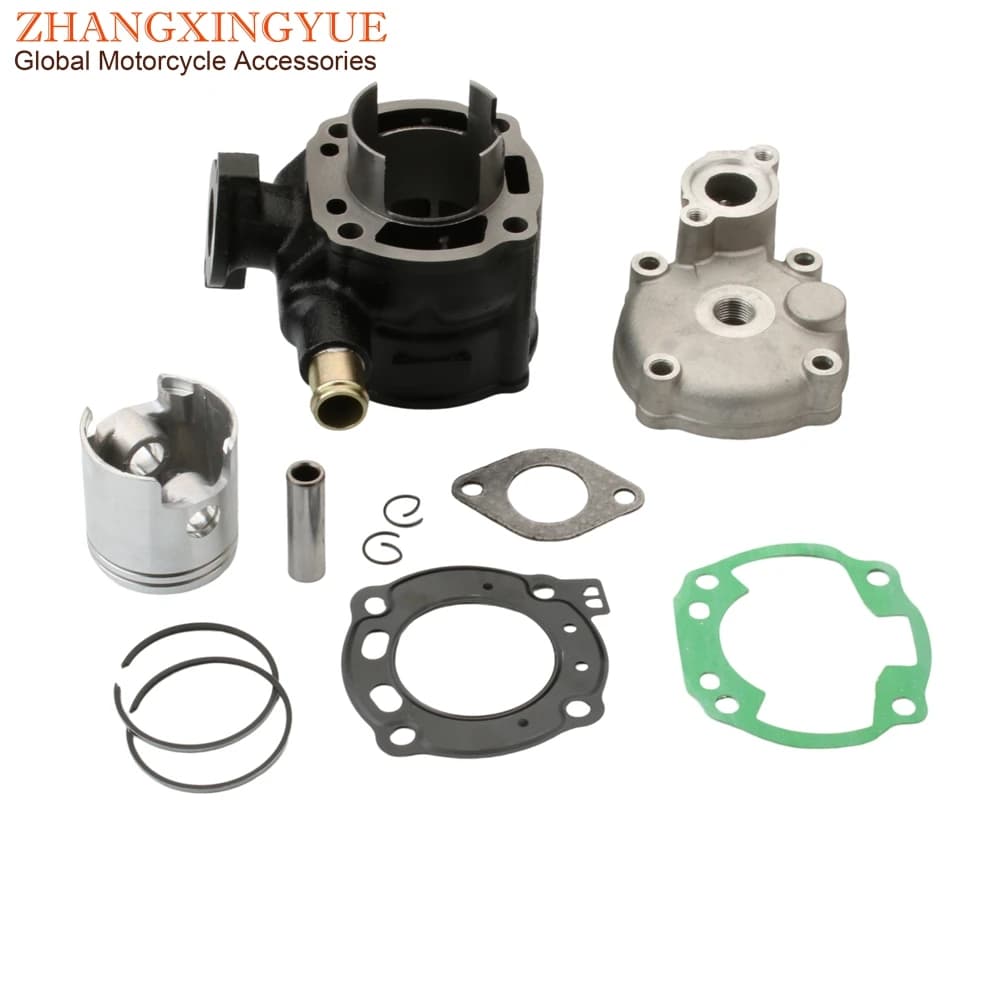 Kit de bloc-cylindres et tête pour Scooter, grand alésage 70cc, pour Aprilia SR70 SP70 SR 70 Ditech Fun Master Racing Sport LC 50cc 47mm/12mm 2T