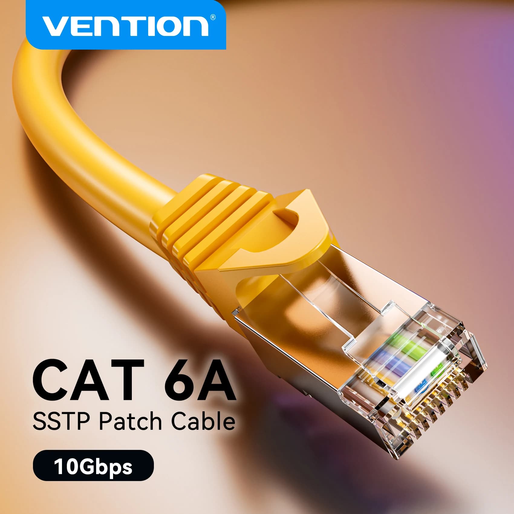 Vention – câble Ethernet CAT6A 10Gbps RJ 45, cordon de raccordement réseau Lan RJ45 pour PS4 PC portable PS 4 routeur CAT 6A