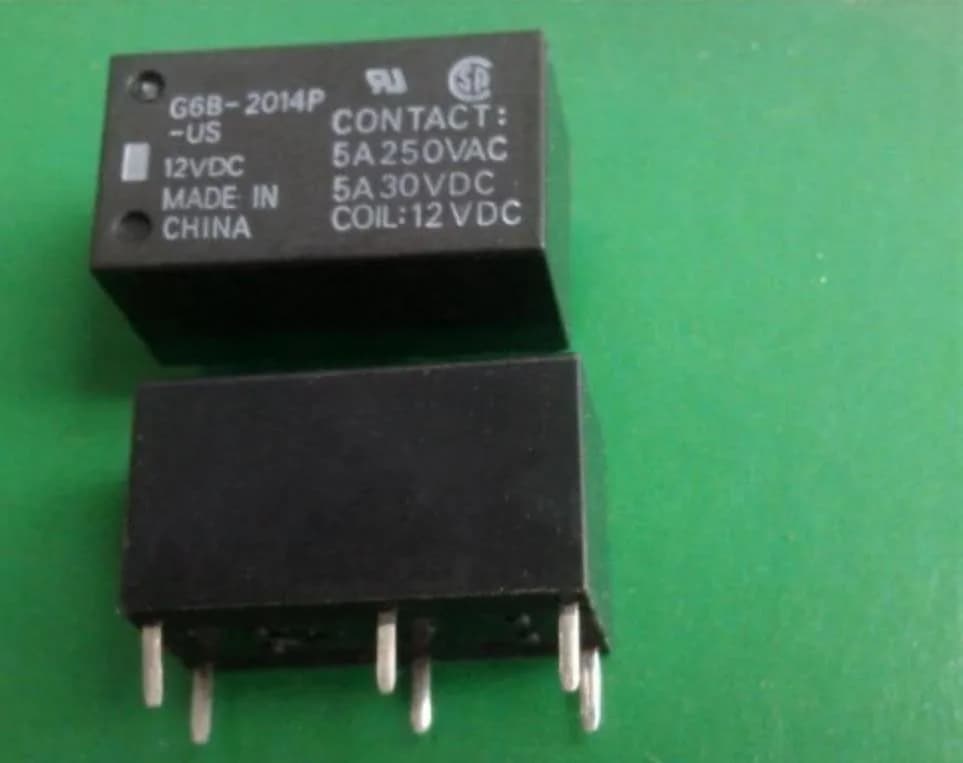 CHAUDE NOUVEAU relais G6B-2014P-US-12VDC G6B-2014P-US 12VDC G6B2014PUS G6B-2014P G6B2014P DC12V 12VDC 12V 5A DIP6 5 pcs/lot