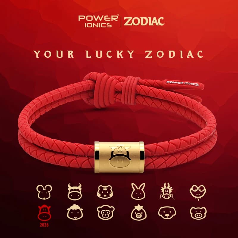 Power Ionics 2026 cheval CNY 12 zodiaque chanceux Anions étanche sport mode Bracelet gravure gratuite