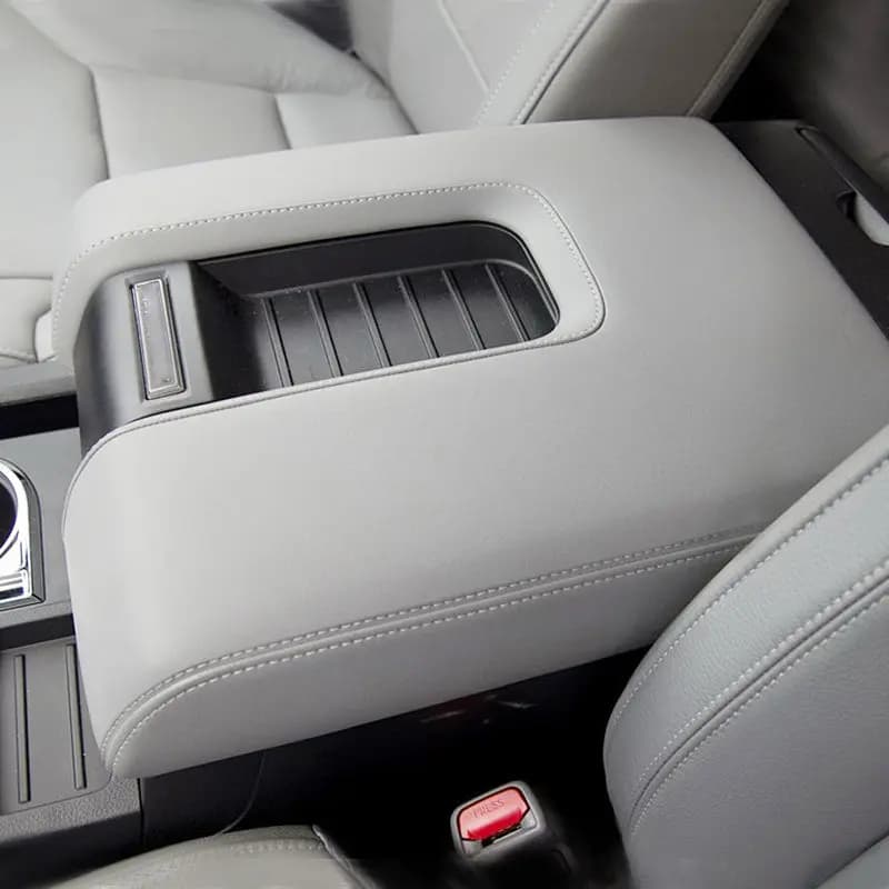 Accessoires de voiture en microfibre, coussin d'accoudoir de commande centrale, couverture en cuir autocollante, garniture pour Toyota Tundra 2014 2015 2016 2017 2018 2019